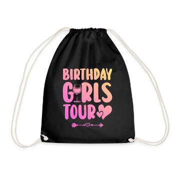 Birthday Party Team - Drawstring Bag - black - Front