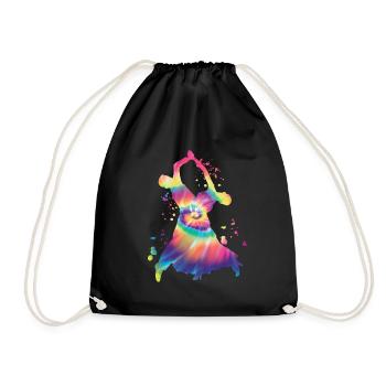 Ballroom Dance Viennese Waltz - Drawstring Bag - black - Front
