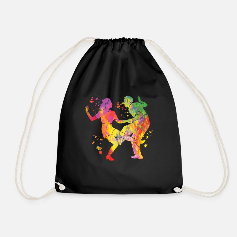 Tanzen Swing 60s Boogie Woogie - Turnbeutel - Schwarz