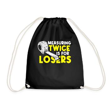Floor layers, tilers, tilers - Drawstring Bag - black - Front