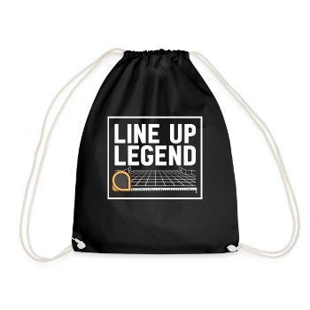 Flooring installer, tile warehouse - Drawstring Bag - black - Front