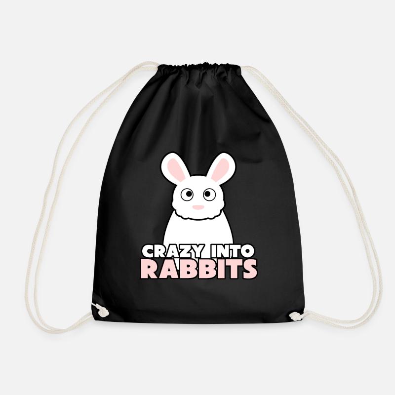 Hase Kaninchen Hasen - Turnbeutel - Schwarz