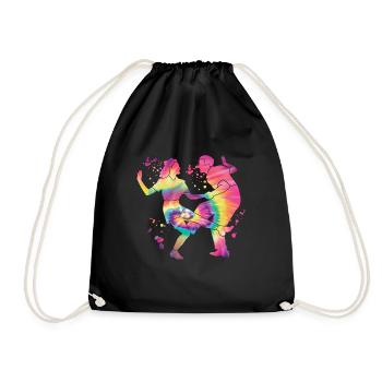 Dancing Swing 60s Boogie Woogie - Drawstring Bag - black - Front