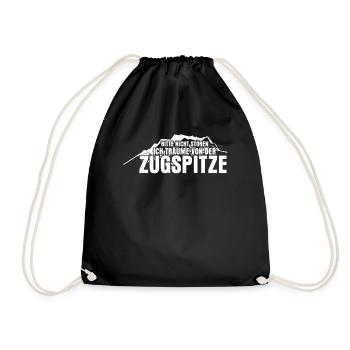 Zugspitze Witz Berge Bergsteigen - Turnbeutel - Schwarz - Vorne