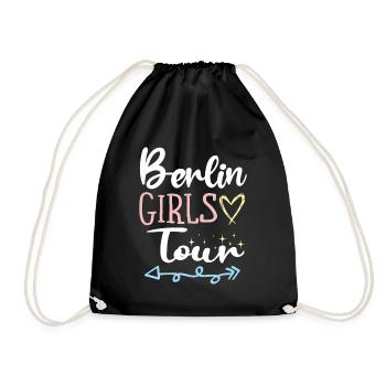 Berlin Girls Tour - Drawstring Bag - black - Front