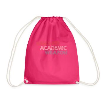 Studenten Absolute Academic Weapon - Turnbeutel - Fuchsia - Vorne