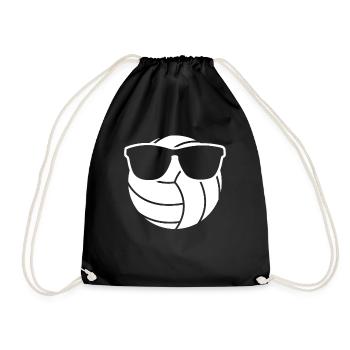 Beach Volleyball Sonnenbrille - Turnbeutel - Schwarz - Vorne