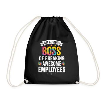 Fier patron de bons employés - Sac de sport léger - noir - Devant