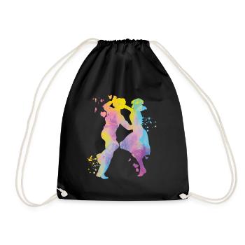 Danse Swing 60s Boogie Woogie - Sac de sport léger - noir - Devant
