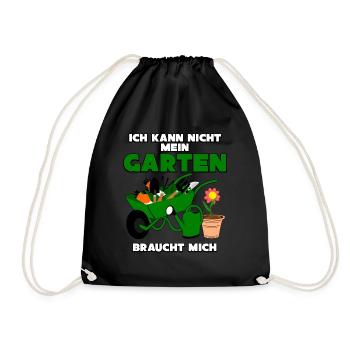 Galabauer Galabau Garten Gärtner - Turnbeutel - Schwarz - Vorne