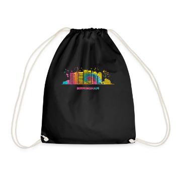 Birminghamer Skyline Birmingham - Drawstring Bag - black - Front
