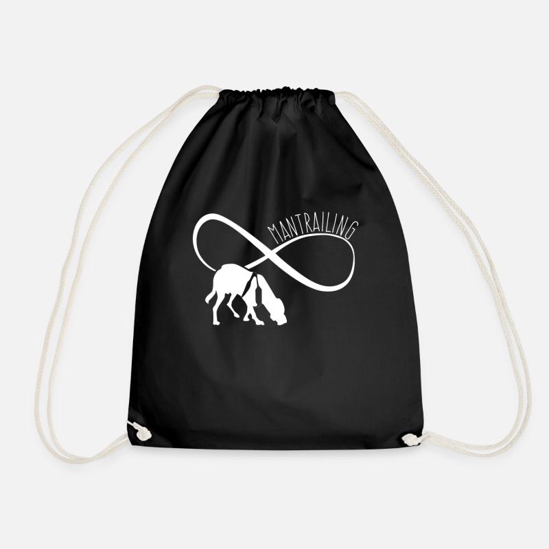 Mantrailing Mantrailer Chien de repérage - Sac de sport léger - noir
