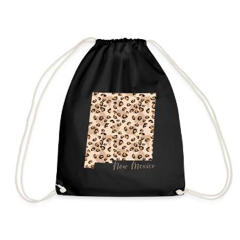 Carte imprimée léopard État du Nouveau-Mexique - Sac de sport léger - noir - Devant