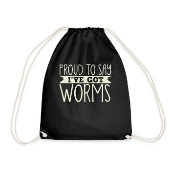 Vermiculture, lombricompost, vermifuge - Sac de sport léger - noir - Devant