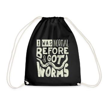 Vermiculture, lombricompost, vermifuge - Sac de sport léger - noir - Devant