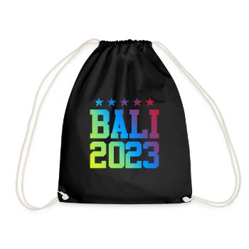 Bali 2023 - Drawstring Bag - black - Front