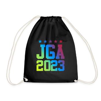 Jga 2023 Junggesellenabschied - Turnbeutel - Schwarz - Vorne