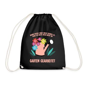 Garten Galabau Gärtner Galabauer - Turnbeutel - Schwarz - Vorne