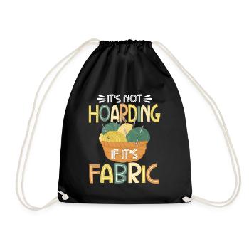 Quilting Gift Sewing Knitting Quilter - Drawstring Bag - black - Front