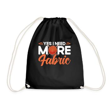 Quilting Gift Sewing Knitting Quilter - Drawstring Bag - black - Front