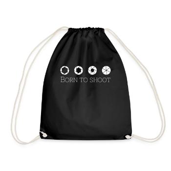 Photographer Camera Photos Photographers - Drawstring Bag - black - Front