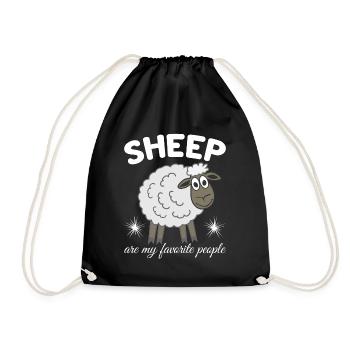 Moutons Moutons Berger Moutons - Sac de sport léger - noir - Devant