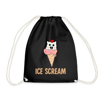 Glace hurlante - Sac de sport léger - noir - Devant