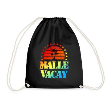 Malle Holidays - Drawstring Bag - black - Front