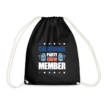 Équipe de fête en Californie - Sac de sport léger - noir - Devant