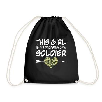Soldiers' wives Soldiers' wives - Drawstring Bag - black - Front