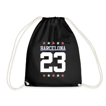 Barcelona 23 - Turnbeutel - Schwarz - Vorne