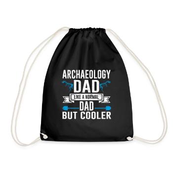 Archaeologist Gift Archaeology - Drawstring Bag - black - Front