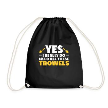 Archaeologist Gift Archaeology - Drawstring Bag - black - Front