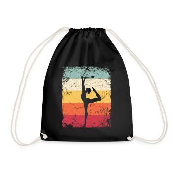 Gymnast Legs Gymnastique Rythmique Rétro - Sac de sport léger - noir - Devant