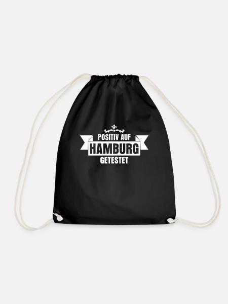 Hamburg Hamburger Spruch - Turnbeutel - Schwarz