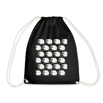 Moutons Moutons - Sac de sport léger - noir - Devant