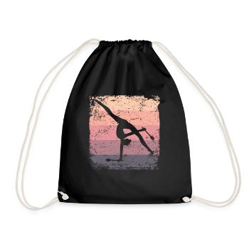 Gymnast Legs Gymnastique Rythmique Rétro - Sac de sport léger - noir - Devant