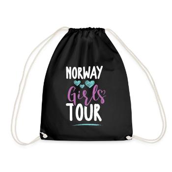 Tournée des filles de Norvège - Sac de sport léger - noir - Devant