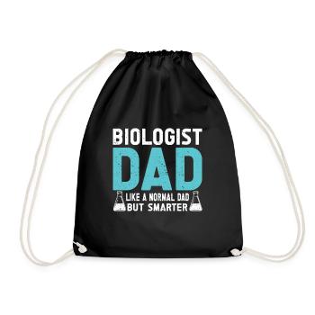 Biology Gift Biologist - Drawstring Bag - black - Front