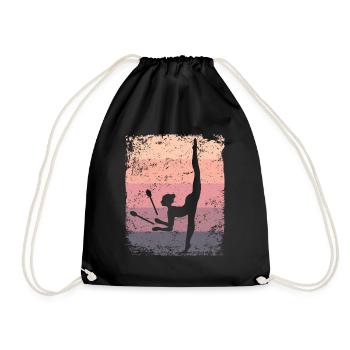 Gymnast Legs Gymnastique Rythmique Rétro - Sac de sport léger - noir - Devant