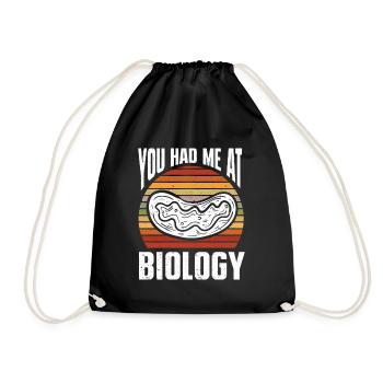 Biology Gift Biologist - Drawstring Bag - black - Front