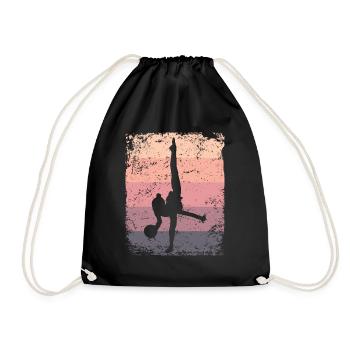 Gym Ball Gymnastique Rétro Rythmique - Sac de sport léger - noir - Devant