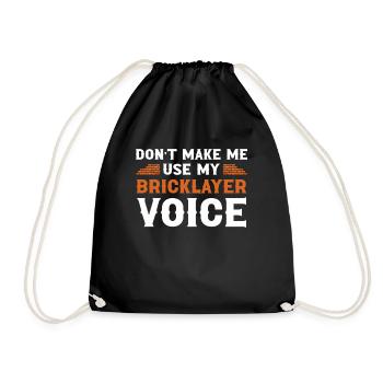 Mason Gift Profession Saying Mason - Drawstring Bag - black - Front