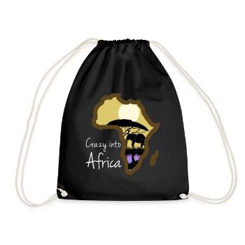 Afrique Vacances Safari Eléphant Africain - Sac de sport léger - noir - Devant