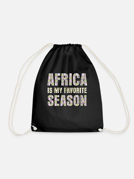 Afrika Afrikanisch - Turnbeutel - Schwarz