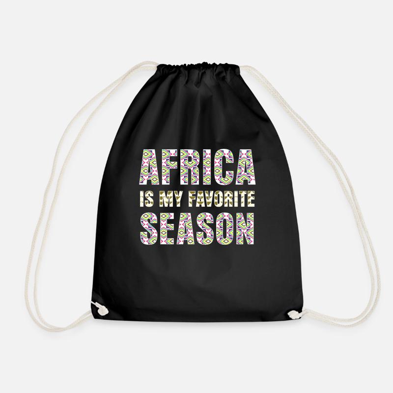 Afrika Afrikanisch - Turnbeutel - Schwarz