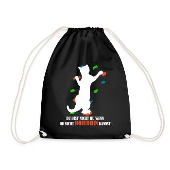 Escalade de bloc de chat - Sac de sport léger - noir - Devant