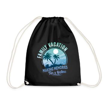 Vacances d’été en famille Créer des souvenirs - Sac de sport léger - noir - Devant