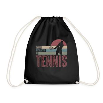 Balles de tennis Balles de tennis Joueurs de tennis - Sac de sport léger - noir - Devant