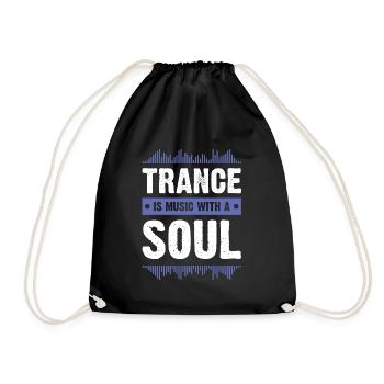 trance soul - Turnbeutel - Schwarz - Vorne